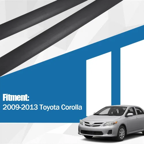 Vista 2 de Moldura de techo lateral izquierdo y derecho negro para Toyota Corolla 2009-2013