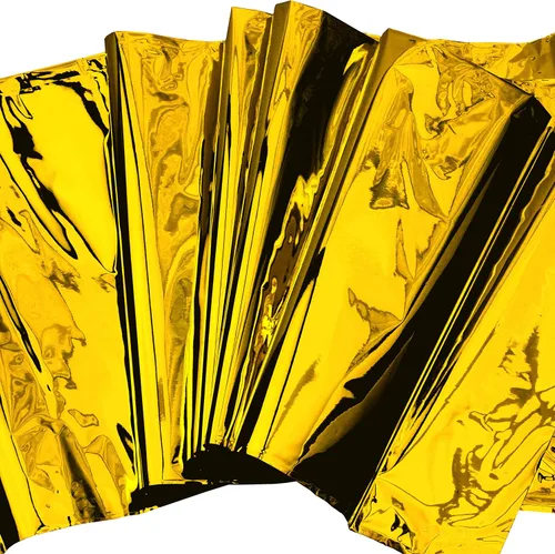 Vista 3 de Mantel de plástico dorado para mesa rectangulares, mantel de oropel para bodas, aniversarios, cumpleaños, graduación, despedida de soltera, Acción