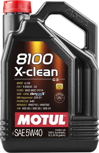 Vista 2 de Motul 102786 8100 X-Clean 5W40 12X1L