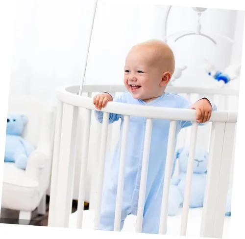 Vista 6 de 1 juego de soporte de red para bebé, accesorios para bebé, toldo para cuna, soporte para tienda de campaña para cama, red de barra, toldo de cama