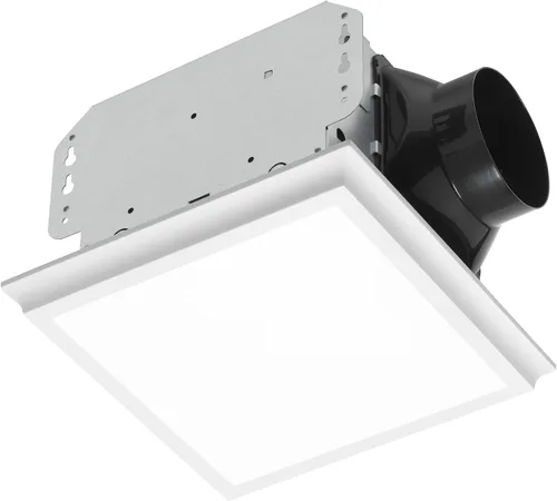 Vista 10 de Homewerks 7141-80 - Ventilador de baño con luz LED integrada para techos