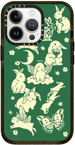 Vista 173 de CASETiFY Funda Impact para iPhone 13 [Protección contra caídas de grado militar 4X de 8.2 pies/Compatible con Magsafe] - #1 Mom - Transparente