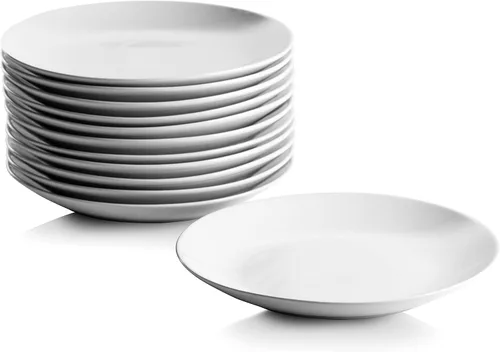 Vista 2 de 10 Strawberry Street 7.5" Catering Coupe - Plato para ensalada/postre (12 unidades), color blanco