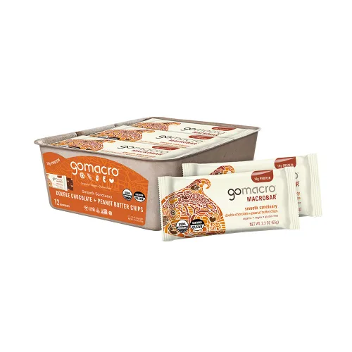 Vista 7 de Barritas de proteína GoMacro veganas y orgánicas