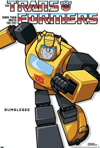 Vista 9 de Trends International Hasbro Transformers - Póster de pared de la serie Bumblebee Feature Series, 14.72 x 22.37 pulgadas, versión enmarcada de madera