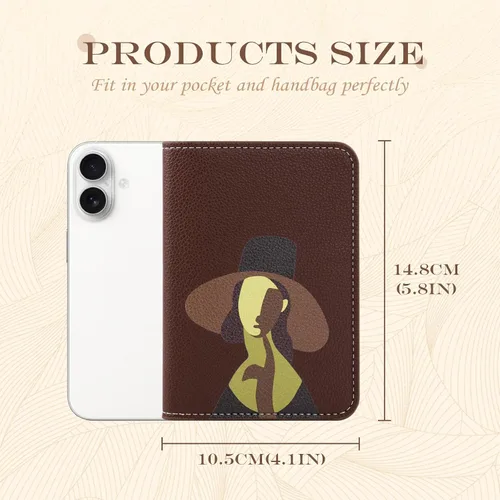 Vista 3 de Lychii Soporte para pasaporte, funda delgada para pasaporte, cartera de viaje con bloqueo RFID, funda protectora de piel sintética para pasaportes