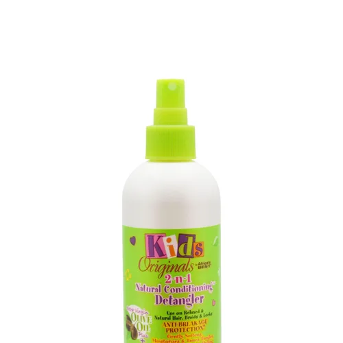Vista 3 de Originals by Africa's Best Desenredante acondicionador natural 2-n-1 para niños, botella de 12 onzas, formulado con aceite de oliva virgen extra