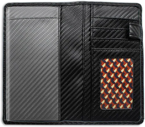 Vista 40 de Sanlykate Funda de libro de cheques de cuero para hombres y mujeres, estuche de libro de cheques con bloqueo RFID con tarjetero y divisor gratuito