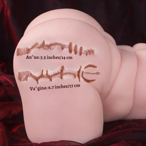 Vista 6 de Muñecas sexuales realistas de 10.6 libras para hombres, masturbador masculino con vaginal anal, trasero de bolsillo suave para sexo, coño