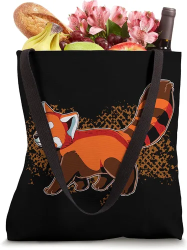 Vista 4 de Bolsa de mano para mujer y niño con panda rojo Blanco 16 pulgadas