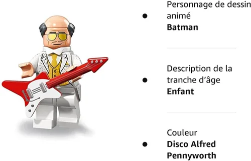 Vista 2 de LEGO The Batman Movie Series 2 - Disco Alfred Minifigure - 71020 - (Embolsada)