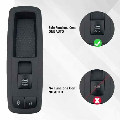 Vista 2 de Interruptor de ventana eléctrica, interruptor de bloqueo de puerta, lado del pasajero, compatible con Dodge Grand Caravan Chrysler Town & Country