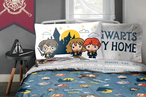 Vista 7 de Jay Franco Juego de ropa de cama Hogwarts is My Home de 4 piezas tamaño individual