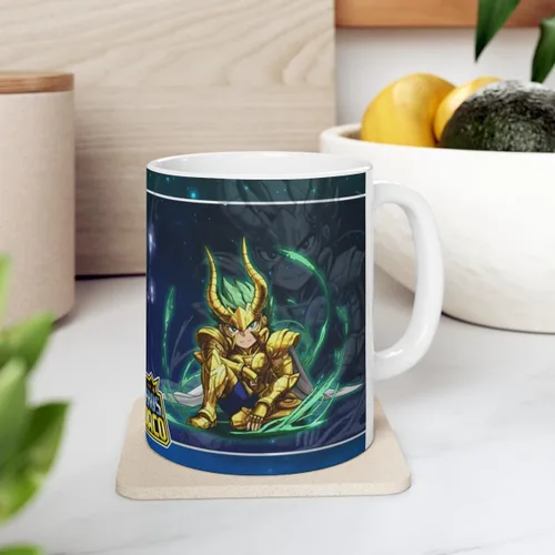 Vista 3 de Capricornio, Los Caballeros del Zodiaco, cerámica 11Oz