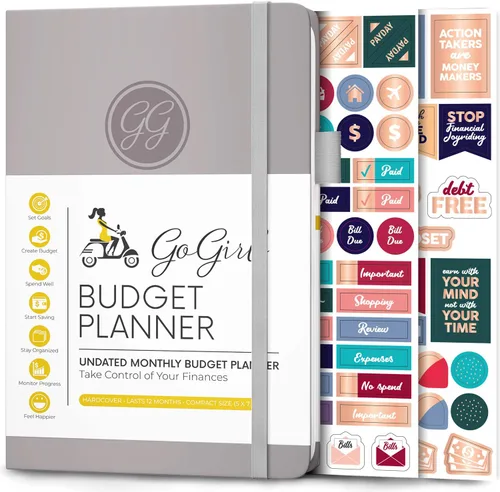 Vista 14 de GoGirl Planificador de Presupuesto – Organizador Mensual de Planificación Financiera, Libro de Presupuesto. Cuaderno de Seguimiento de Gastos, Negro