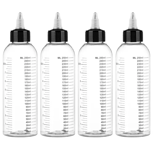 Vista 9 de Segbeauty Botellas de tinte para el cabello de 16.9 onzas, 2 botellas aplicadoras de color de cabello medidas recargables de 16.9 fl oz, botella