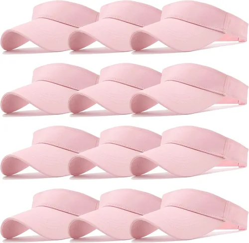 Vista 13 de Ultrafun Paquete de 12 sombreros con visera solar para mujeres y hombres