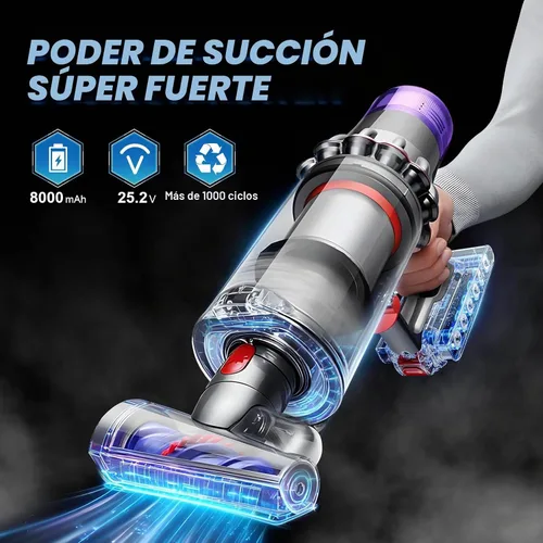 Vista 8 de Reemplazo de batería V11 de 8000 mAh compatible con Dyson V15 Botón Click in Installation Style Battery V11