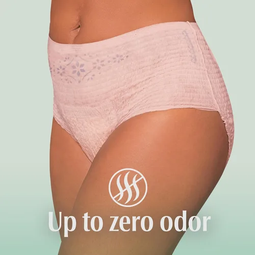 Vista 7 de Depend Fresh Protection - Pañales para adultos, ropa interior de incontinencia y para pérdida de orina posparto para mujer, desechable, máxima