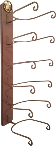 Vista 3 de American Made Classic - Soporte para sombrero de estrella solitaria de seis niveles CT
