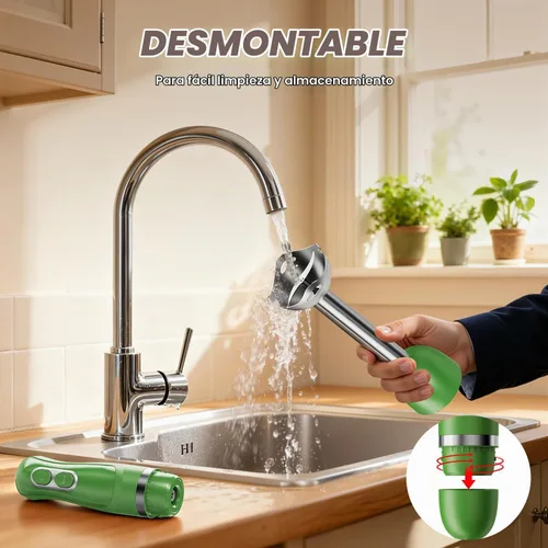 Vista 6 de Turelar Licuadora de inmersión con cable de 400 W, 2 velocidades Verde