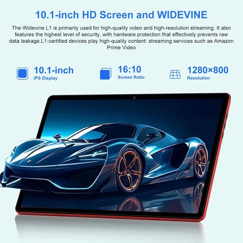 Vista 5 de 2025 Android 15 tablet de 10 pulgadas con teclado, 30GB+64GB+1TB expandibles, tabletas Octa-Core con batería de 6000mAh, pantalla HD IPS, WiFi 5G