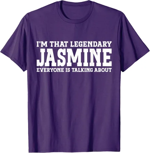 Vista 56 de Jasmine Personal Name - Camiseta divertida de jazmín para mujer y niña, Negro