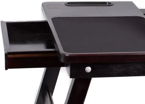 Vista 5 de Sofia + Sam Bandeja de cama para laptop multitarea Soporta portátiles de hasta 18 pulgadas Nogal (bandeja para zurdos)