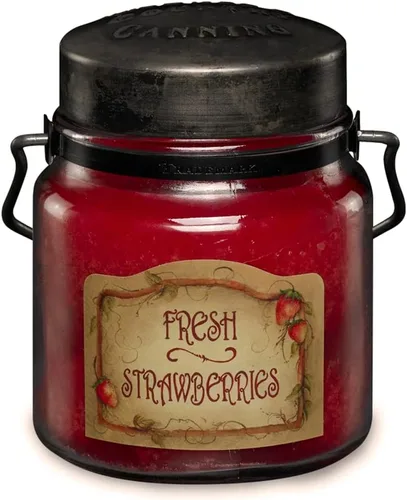 Vista 46 de McCall’s Candles Cocina de la Abuela Vela perfumada de 16 oz Hecha en EE. UU. Frasco rústico vintage con asa de transporte Fragancia