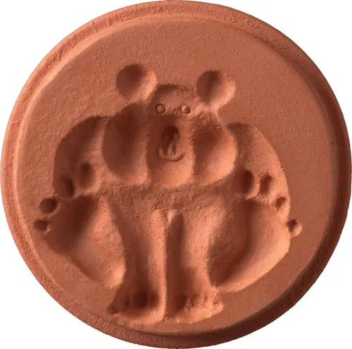 Vista 8 de JBK Pottery Sellos de Galletas de Terra Cotta para Hornear, Seguros para Horno y Lavavajillas - Cortador de Galletas, Moldeador, Prensa de Sellos