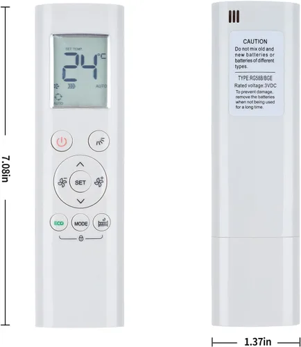 Vista 8 de RG58B/BGE Nuevo Reemplazo para Midea Aire Acondicionado Control Remoto
