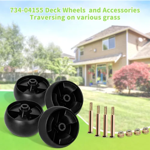 Vista 3 de UP2WIN - Ruedas de repuesto 734-04155, ruedas de calibre de cubierta compatibles con Cad Mower LTX1050 LTX1040 XT1 Enduro Riding, Craftsman LT2000