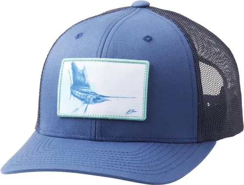 Vista 87 de HUK - Gorra de camionero de malla para hombre con cierre a presión Gorra de pesca antirreflectante