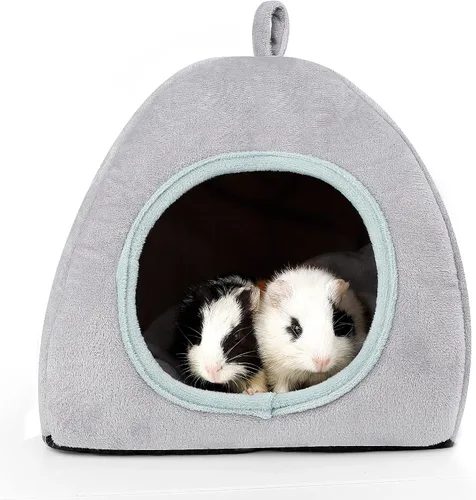 Vista 18 de Escondite de conejillo de indias, cama de conejillo de indias, piel de mascota pequeña estilo Halloween, cama ideal para mascotas pequeñas