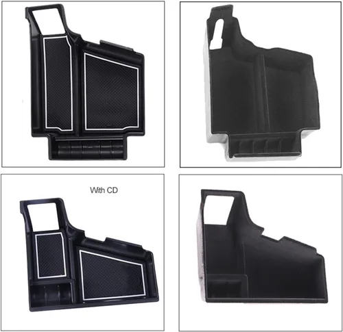 Vista 4 de Bandeja de almacenamiento para reposabrazos de automóvil, bandeja para consola central de accesorios de automóvil (color Xc40 Flocado)