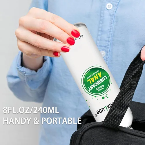 Vista 5 de Lubricante anal a base de agua 8fl.oz Lubricante anal desensibilizante de larga duración suave resbaladizo para hombres, mujeres y parejas