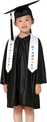 Vista 4 de GraduationMall Estola de graduación unisex con estampado de jardín de infantes