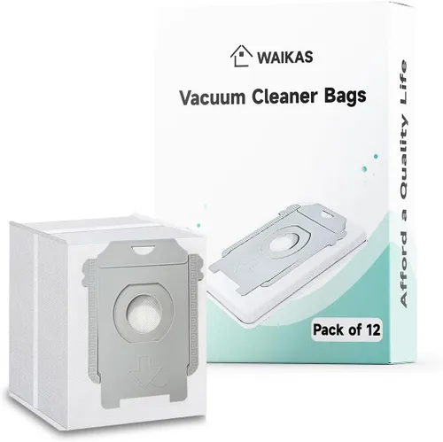 Vista 15 de WAIKAS Paquete de 6 bolsas de polvo E25 E28 para aspiradoras Eufy E28 Omni, E25 Omni y E20, accesorios de repuesto de gran capacidad