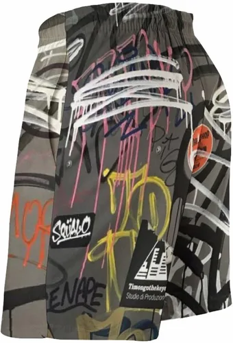 Vista 3 de Traje de baño para hombre con forro de malla, pantalones cortos de secado rápido con bolsillos