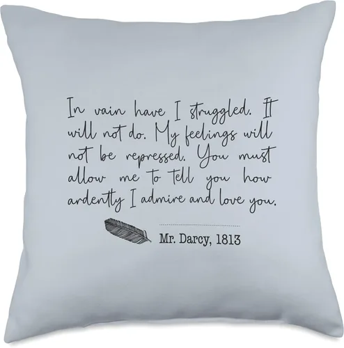 Vista 5 de Outfitters Ave. Pride and Prejudice Jane Austen Booktok Bookish Merch - Almohada de 16 x 16 pulgadas, multicolor