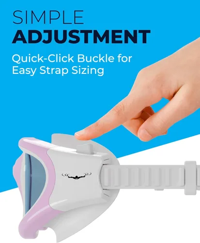 Vista 10 de AqtivAqua DX - Gafas de natación con visión amplia para adultos, hombres y mujeres, antiempañamiento y sin fugas