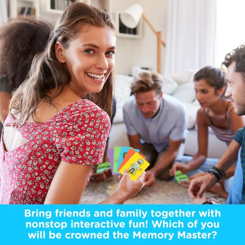 Vista 3 de AQUARIUS Beetlejuice - Juego de cartas maestras de memoria, divertido juego de fiesta familiar para niños, adolescentes y adultos, regalo