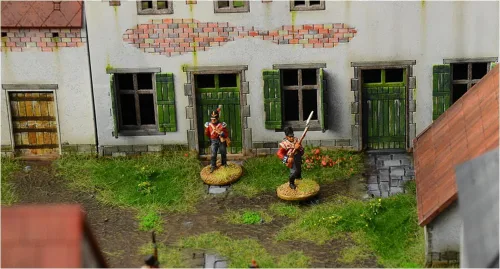 Vista 10 de Italeri 6197 Waterloo 1815 La Haye Sainte Diorama escala 1/72