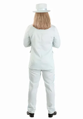 Vista 4 de Disfraz de Esmoquin Azul Celeste para Hombre Multicolor