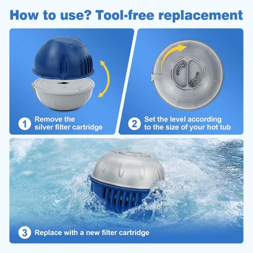 Vista 11 de Paquete de 8 cartuchos de repuesto para sistema flotante Frog Ease Plateado
