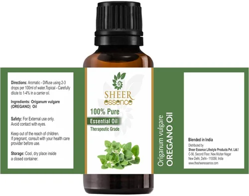 Vista 2 de Aceite esencial de orégano (Origanum vulgare) - Aceite esencial 100% puro y natural, sin diluir, sin cortar, grado terapéutico, 3.38 onzas líquidas