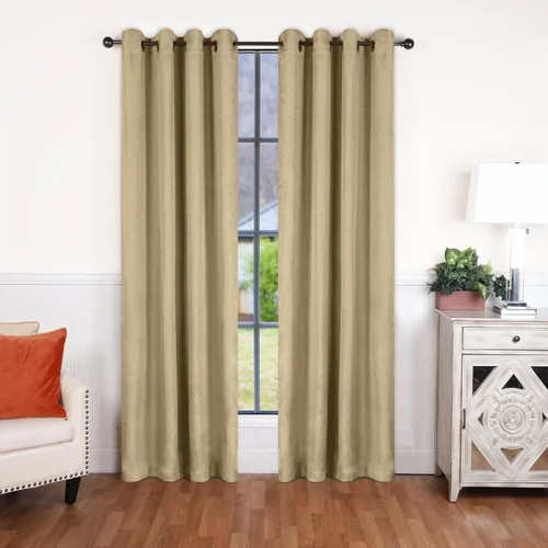 Vista 51 de Superior Linen Semi Blackout Curtains, Room Darkening, Bedroom, Drapes, Kitchen, Living Room Window Accents, Sun Blocking, Grommet Header, Classic