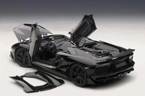 Vista 5 de AUTOart 74676 1/18 - Signatura: Lamborghini Aventador J, Negro