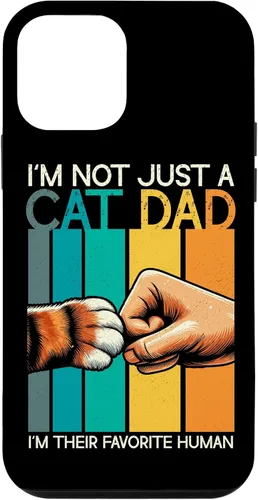 Vista 16 de Cat Dad Father Cat Lover Parent Father's Day Papa Fatherhood Case for iPhone 16