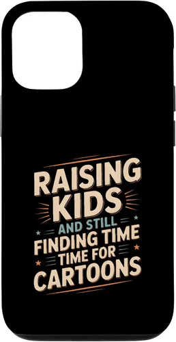 Vista 27 de Raising Kids and Still Finding Time Time for Cartoons Humor Case for iPhone XR